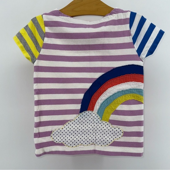 Mini Boden Rainbow Appliquéd Shirt - Picture 1 of 3